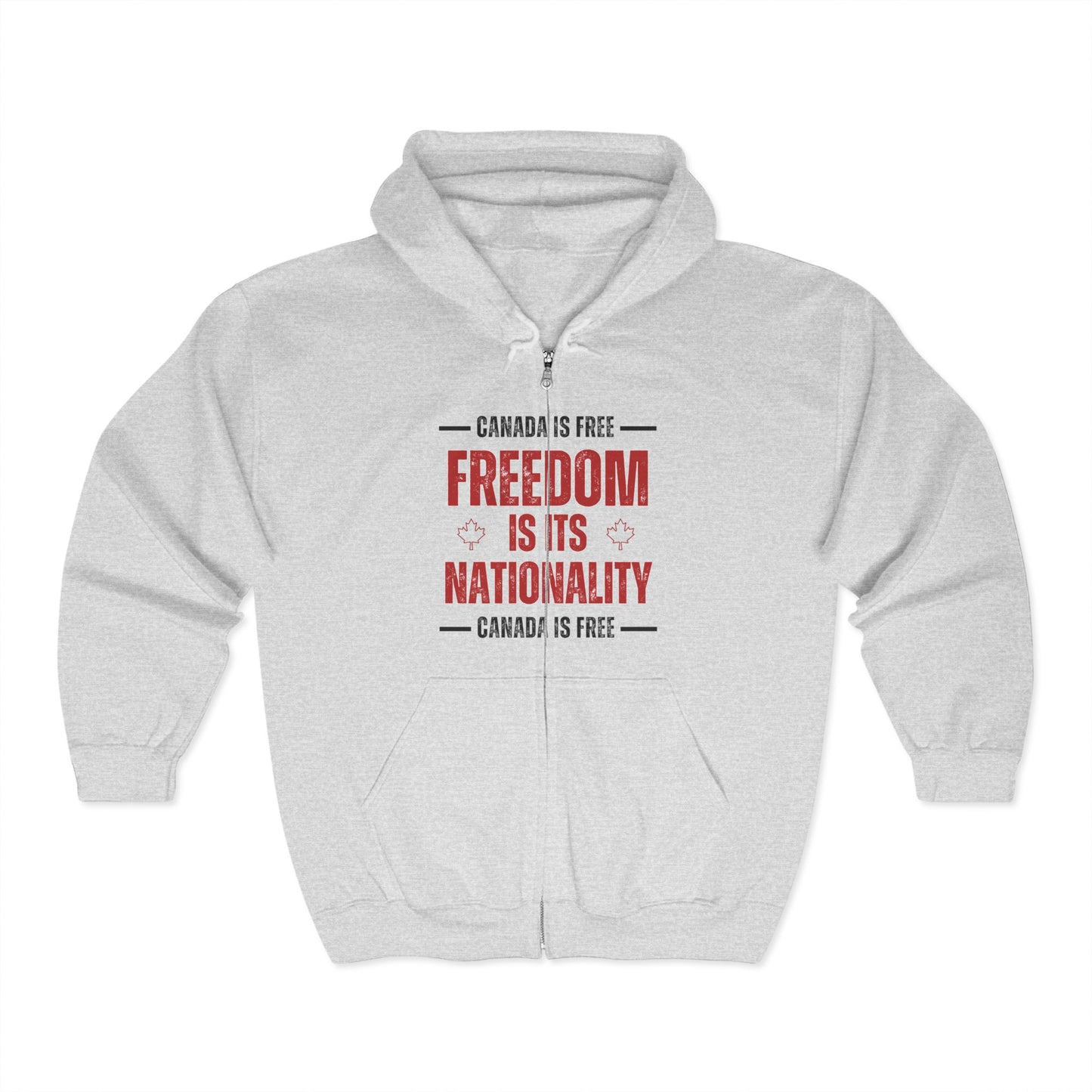Canada Freedom Unisex Zip Hoodie - Celebrate Your Nationality