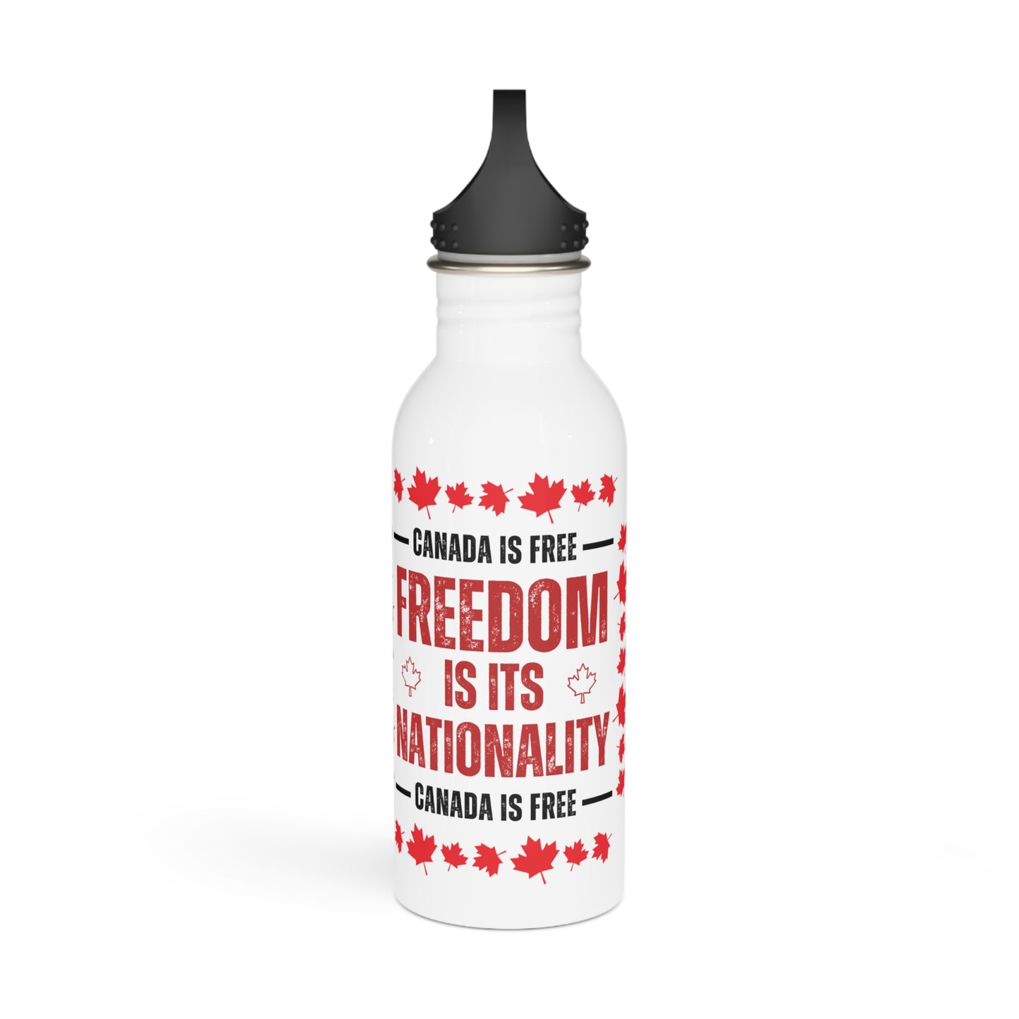 Canada is Free Stainless Steel Water Bottle - Freedom Theme