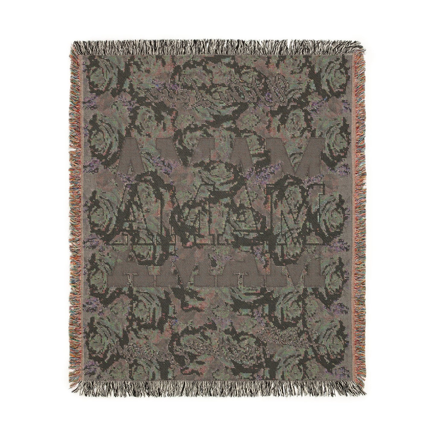 Floral Woven Blanket - "With Love, Mama" Cozy Throw for Mothers Day & Home Decor