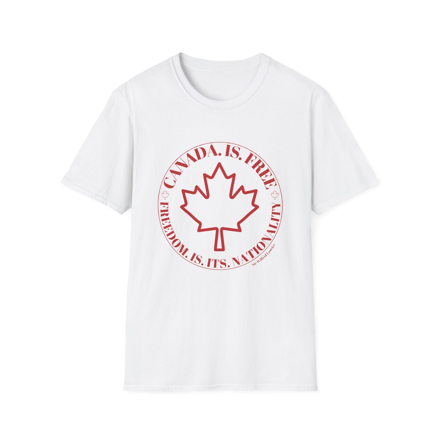 Freedom Is Its Nationality Unisex Softstyle T-Shirt - Canada Pride Tee