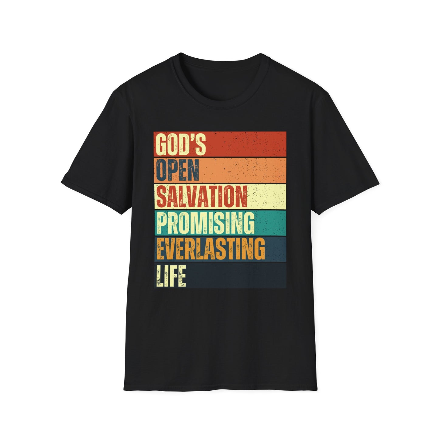 G.O.S.P.E.L. God's Open Salvation Promising Everlasting Life Crewneck T-shirt