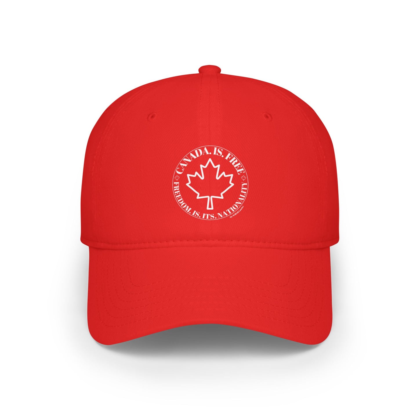 Canada is Free. Canada Freedom Low Profile Baseball Cap