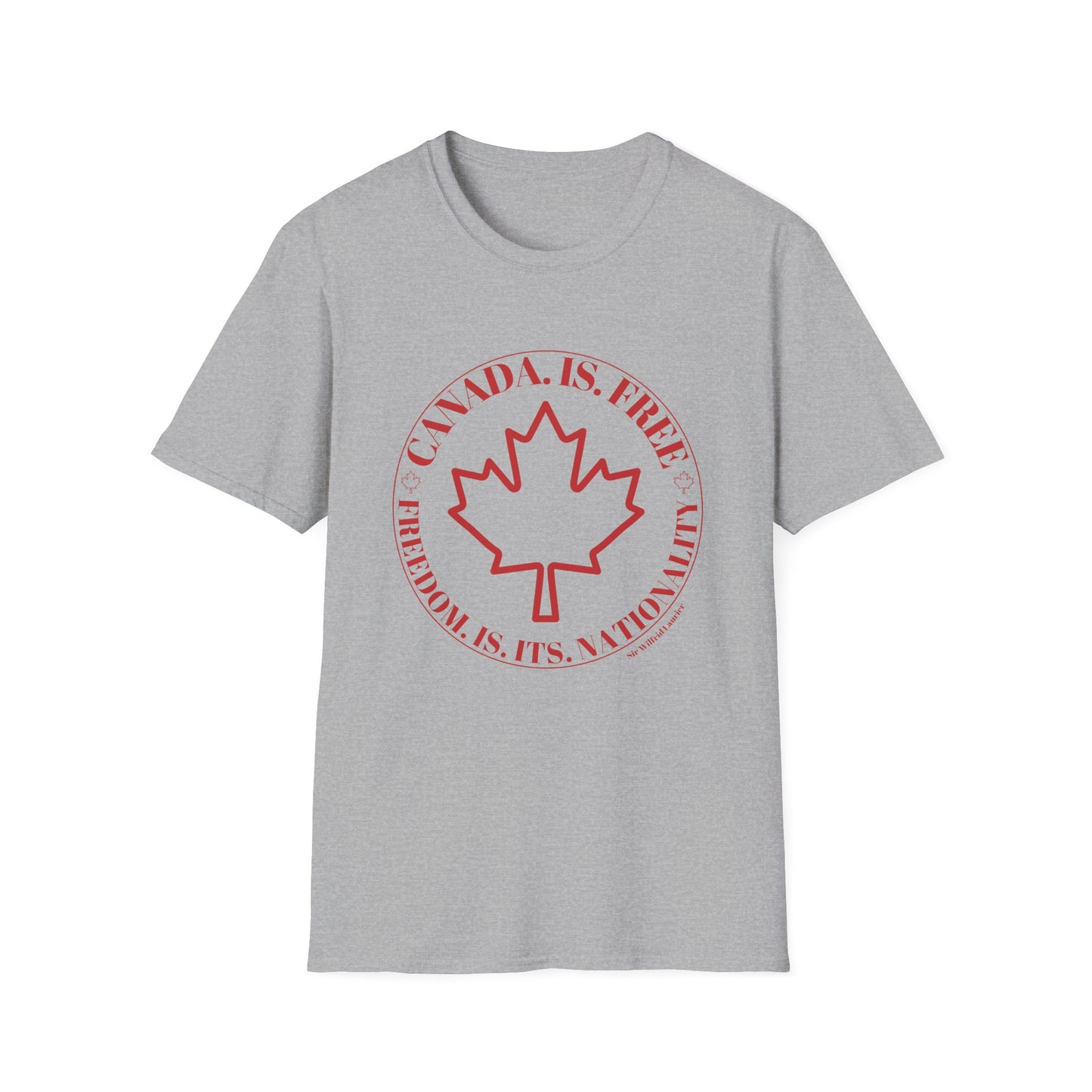 Freedom Is Its Nationality Unisex Softstyle T-Shirt - Canada Pride Tee