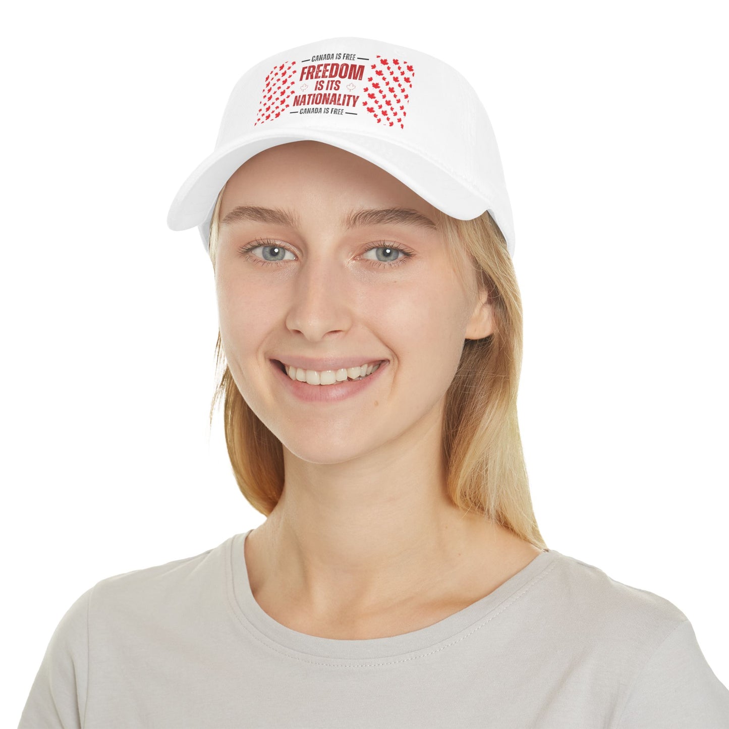 Canada is Free. Canada Freedom Low Profile Baseball Cap