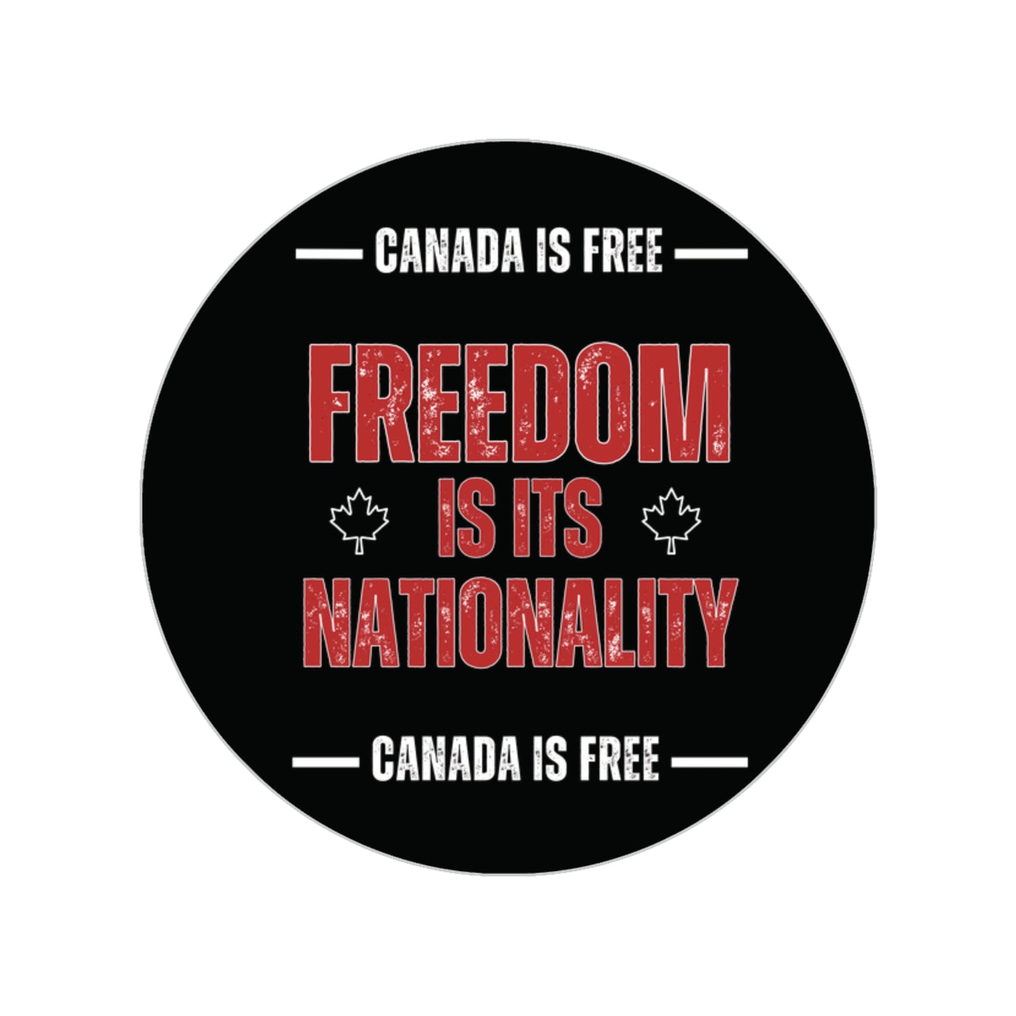 Canada Freedom Outdoor Sticker - Durable Vinyl