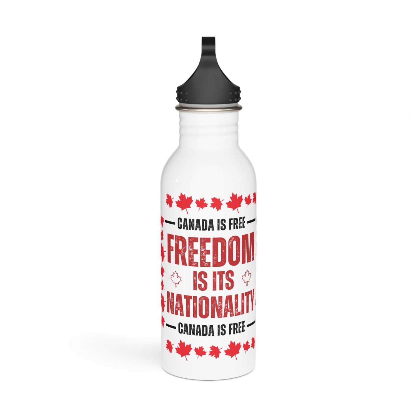 Canada is Free Stainless Steel Water Bottle - Freedom Theme