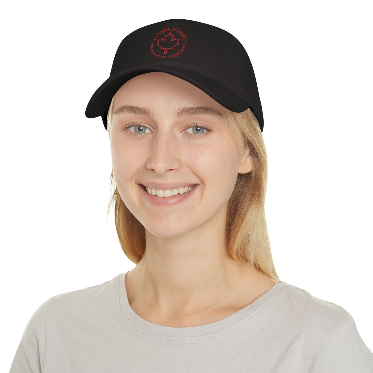 Canada is Free. Canada Freedom Low Profile Baseball Cap