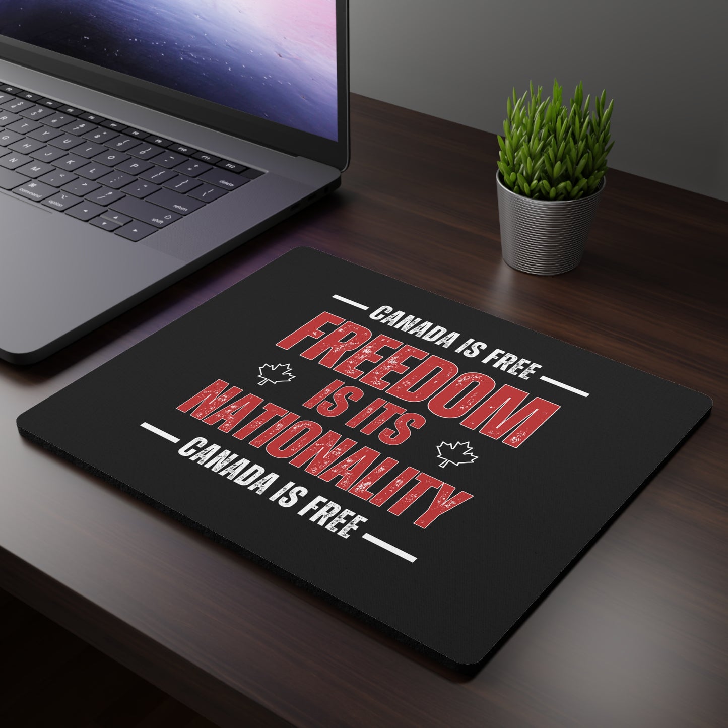 Canada Freedom Themed Rectangular Mouse Pad - Celebrate National Identity