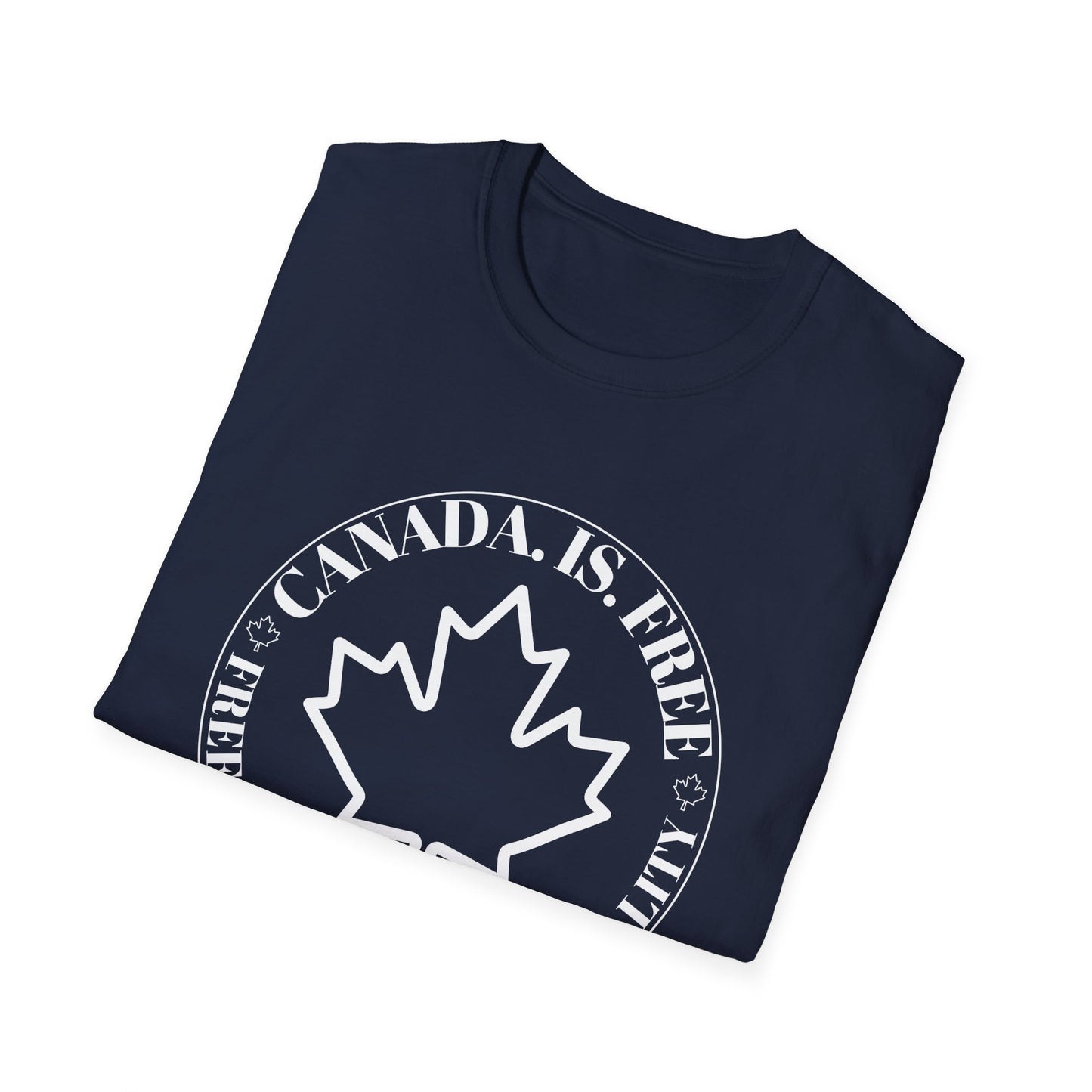Freedom Is Its Nationality Unisex white letter T-Shirt - Canada Pride Tee