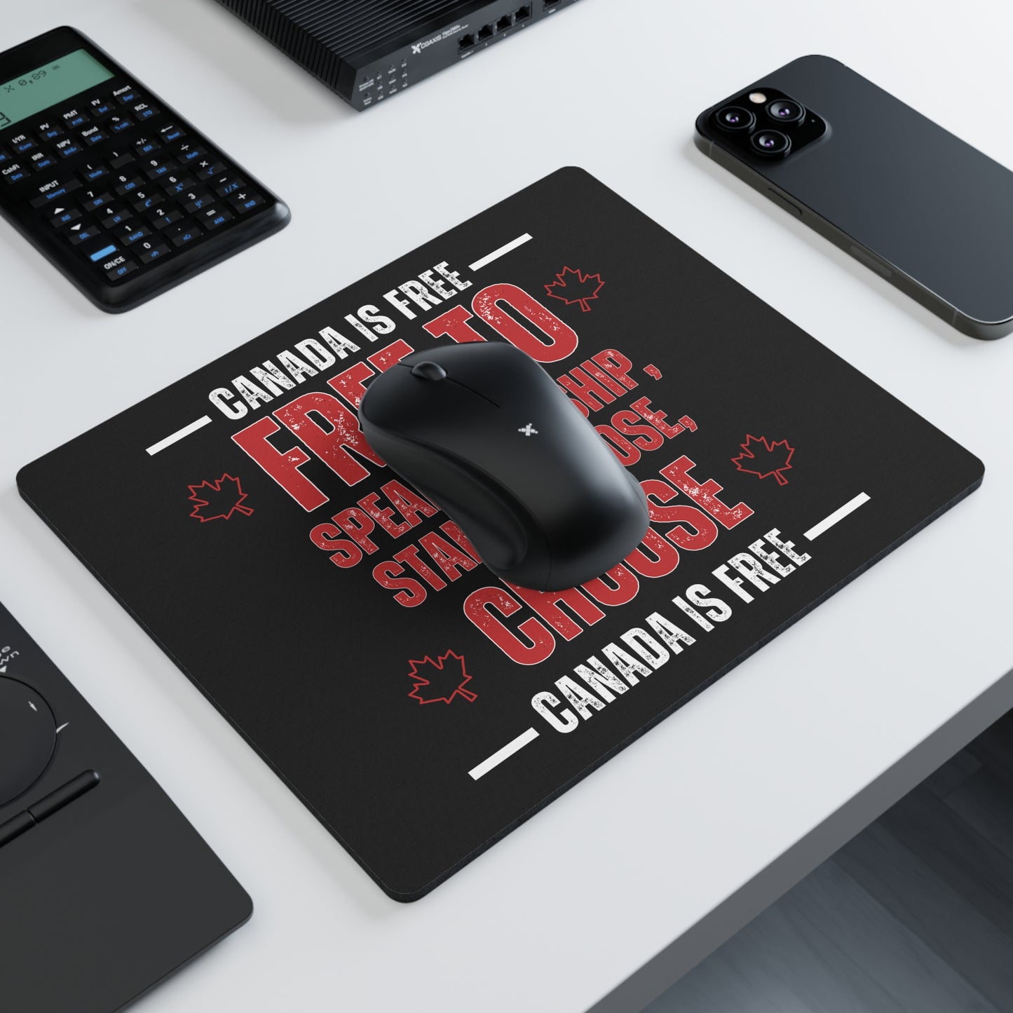 Canada Free To Themed Rectangular Mouse Pad - Celebrate National Identity