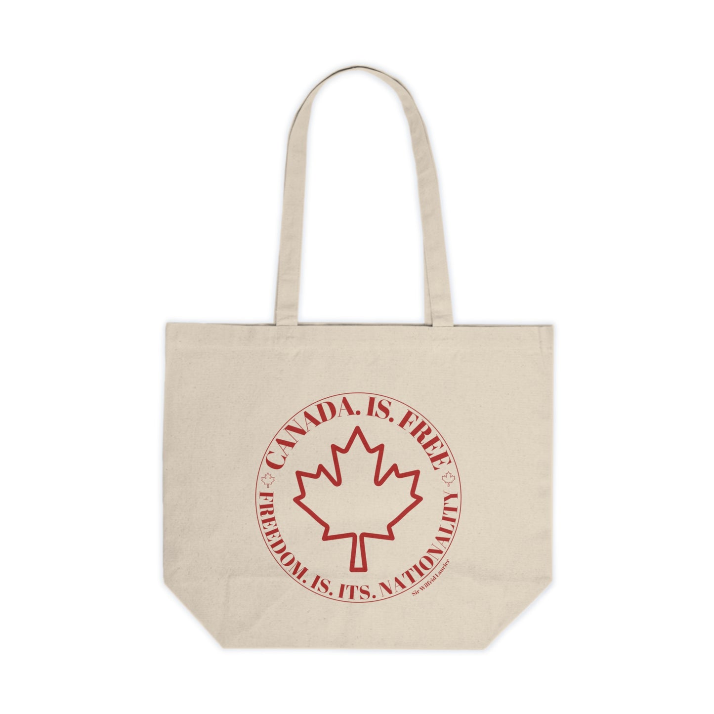 Patriotic Canada Freedom Canvas Tote Bag - Eco-Friendly Shopping Bag for Canadian Pride