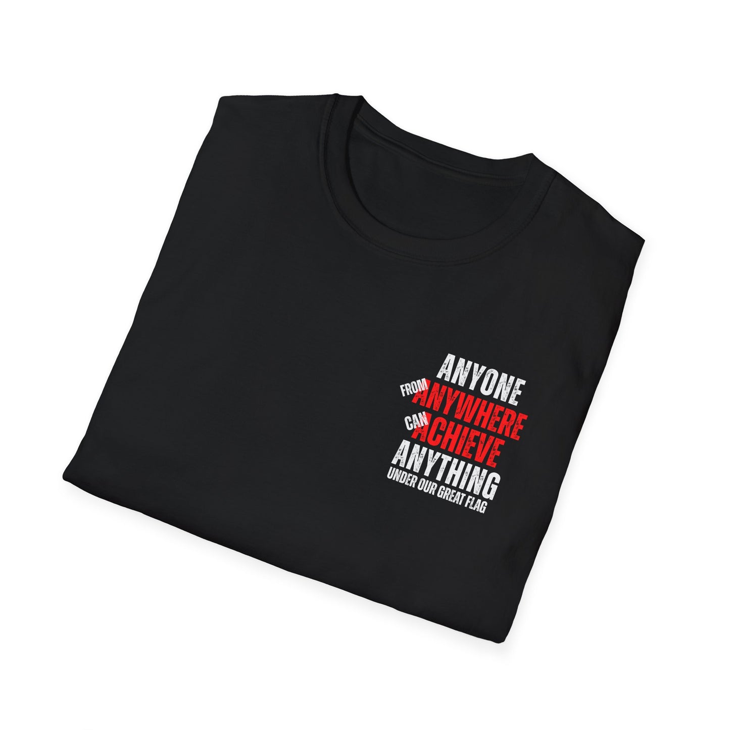 Anyone from Anywhere... Pocket Design, Unisex T-Shirt - Canada Pride Tee