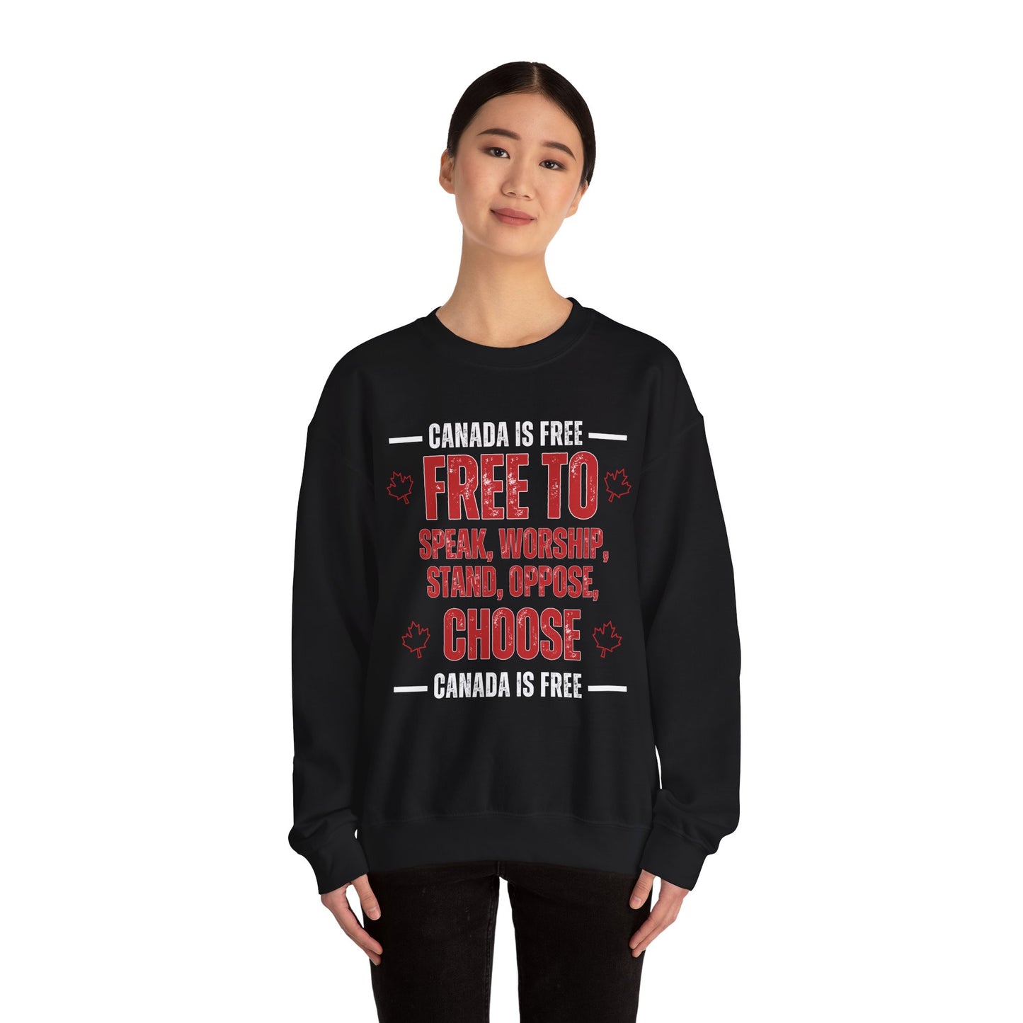 Canada Is Free to choose Crewneck Sweatshirt - Unisex Heavy Blend