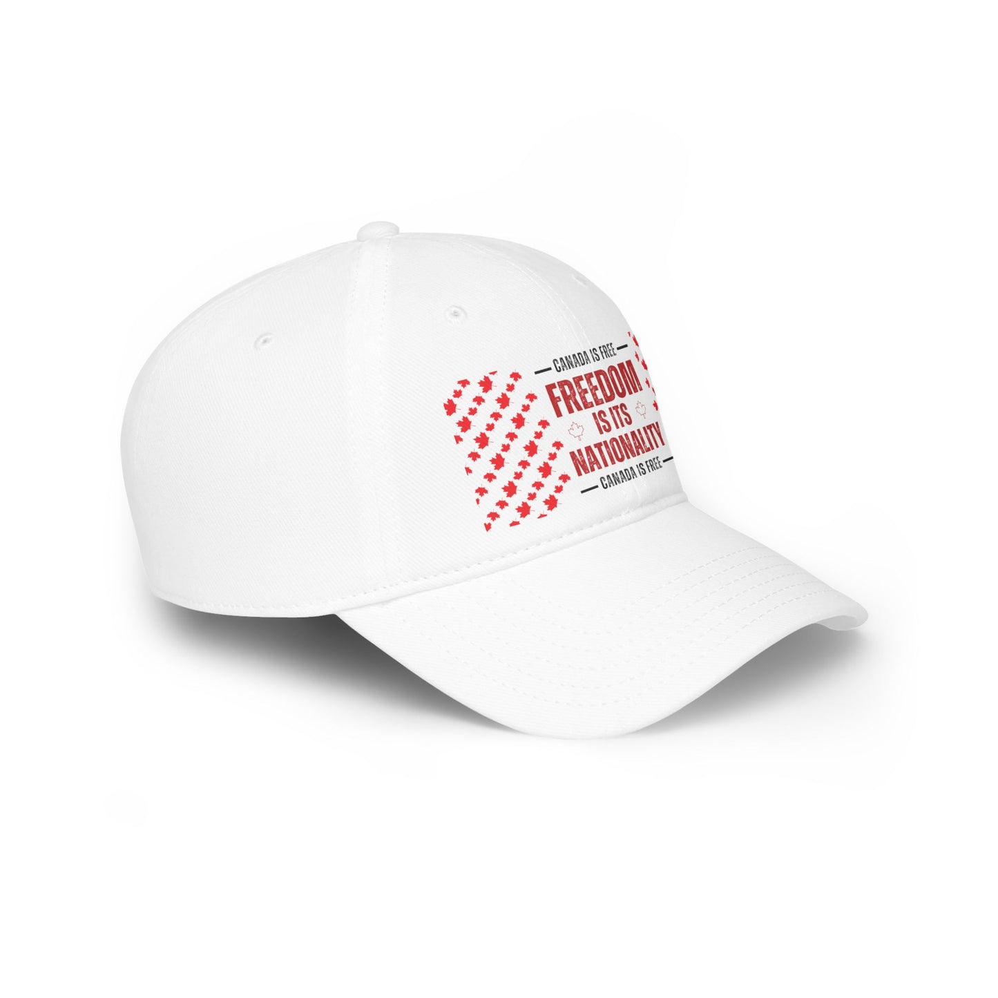 Canada is Free. Canada Freedom Low Profile Baseball Cap
