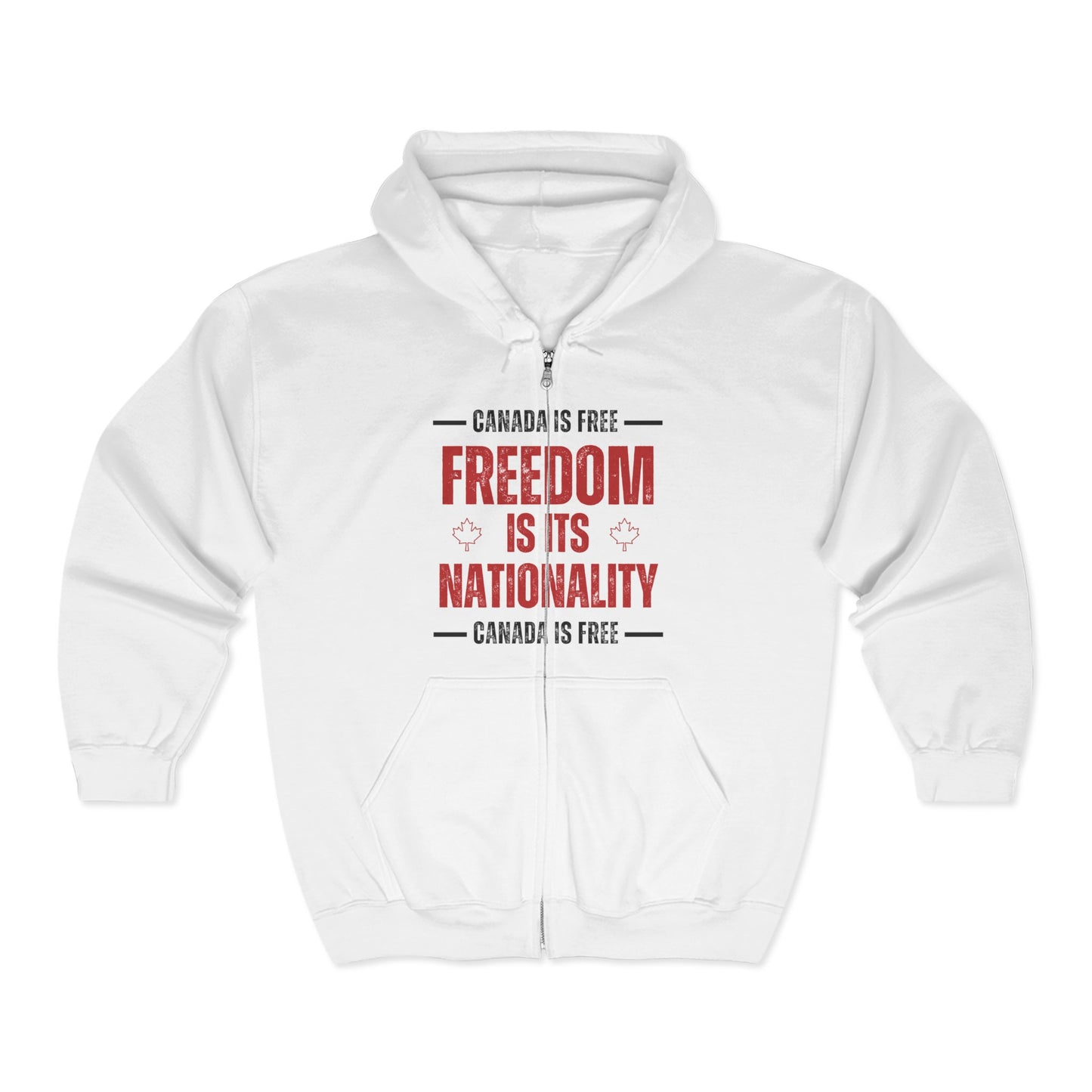 Canada Freedom Unisex Zip Hoodie - Celebrate Your Nationality