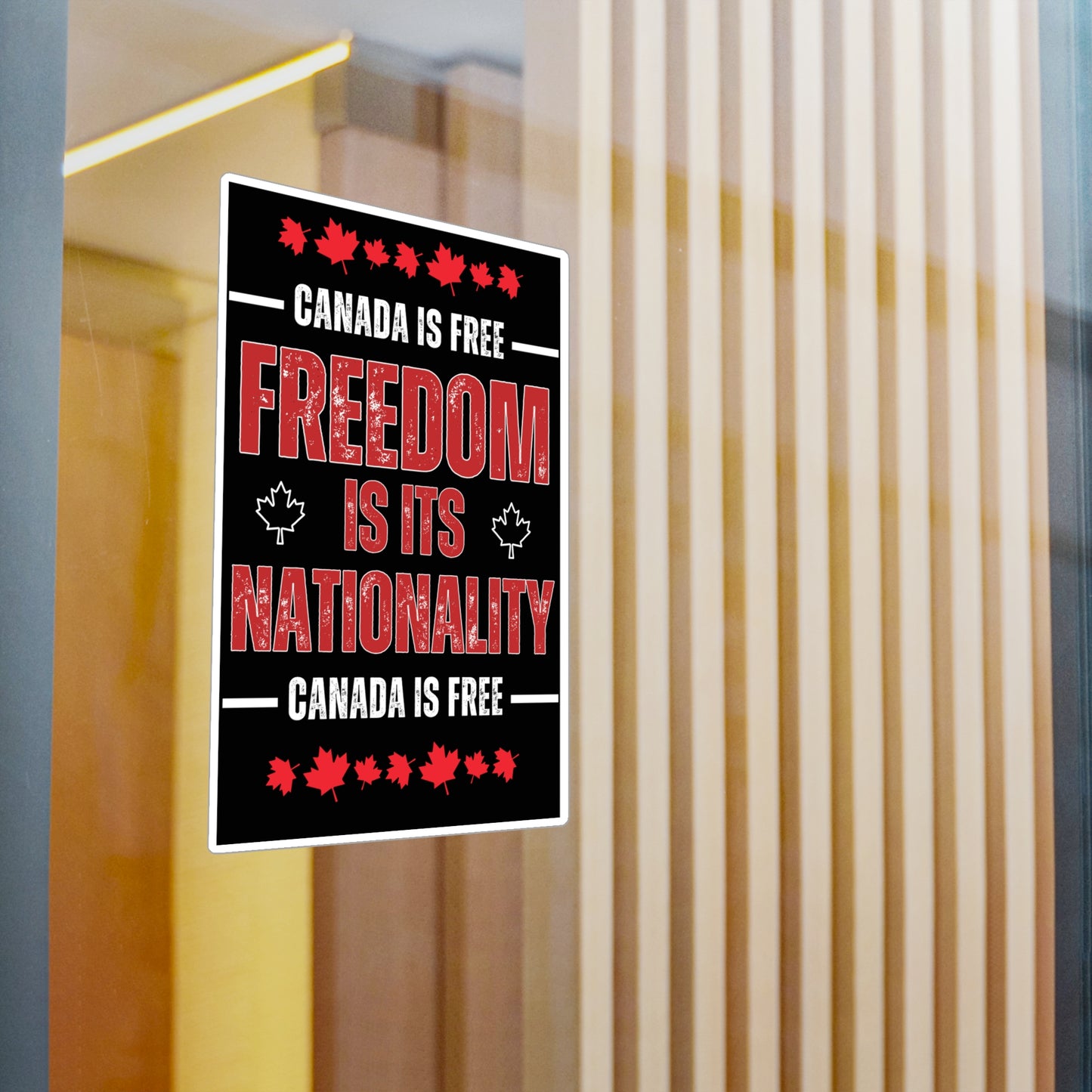 Canada Freedom Kiss-Cut Vinyl Decal - Patriotic Stickers for Expressing National Pride