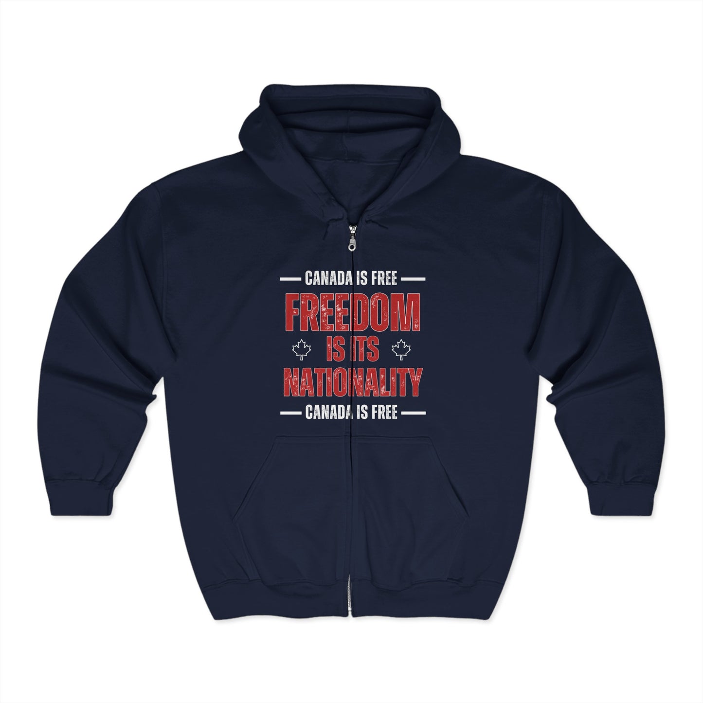 Canada Freedom Unisex Zip Hoodie - Celebrate Your Nationality