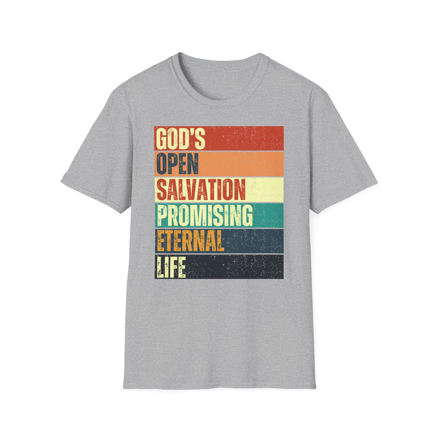 G.O.S.P.E.L. God's Open Salvation Promising Eternal Life Crewneck T-shirt