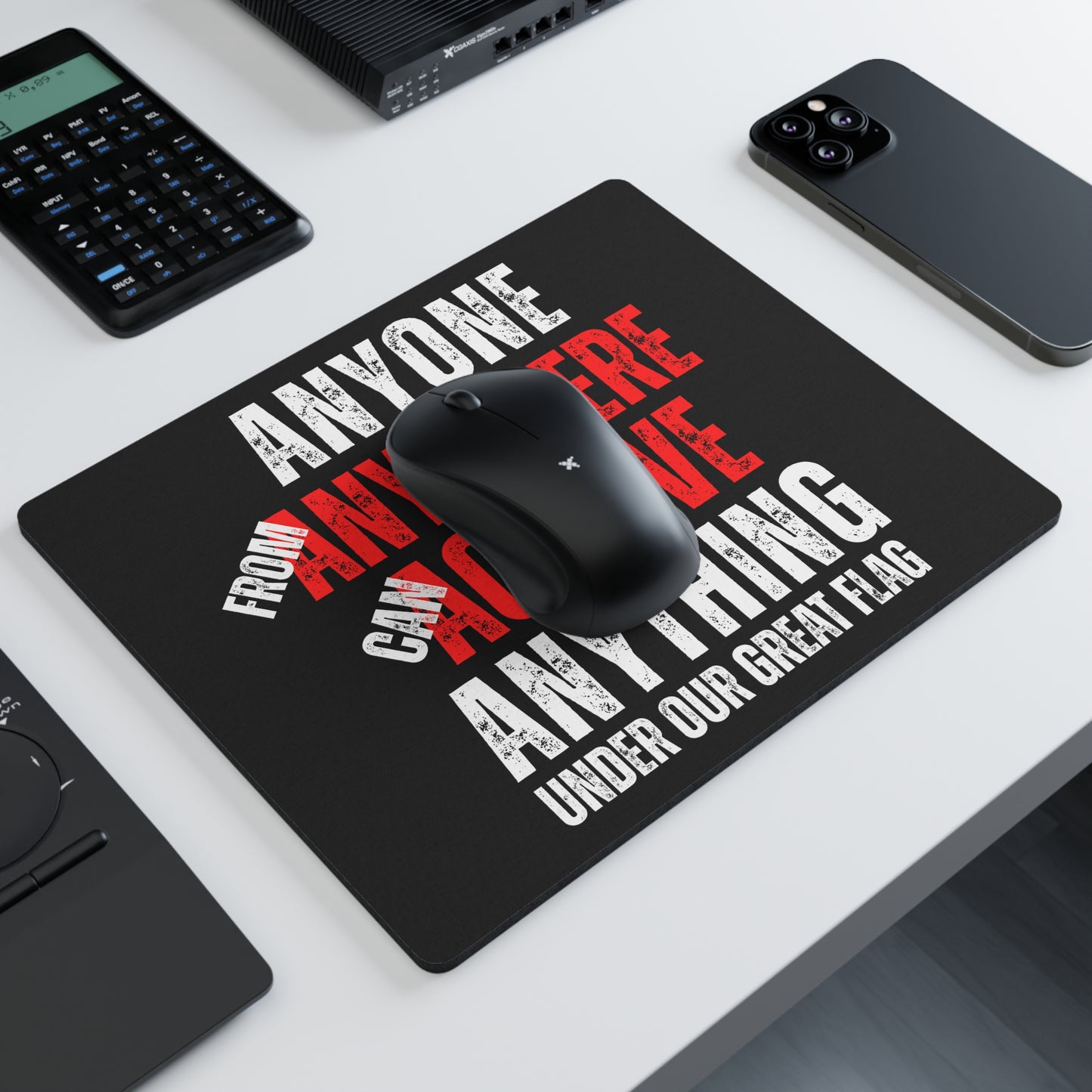 Anyone from Anywhere Themed Rectangular Mouse Pad - Celebrate National Identity