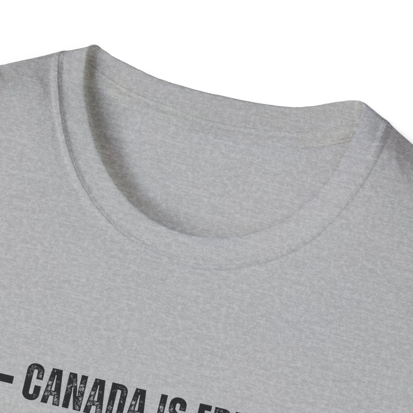 Canada is Free. Freedom Is Its Nationality Unisex black/red letter T-Shirt - Canada Pride Tee