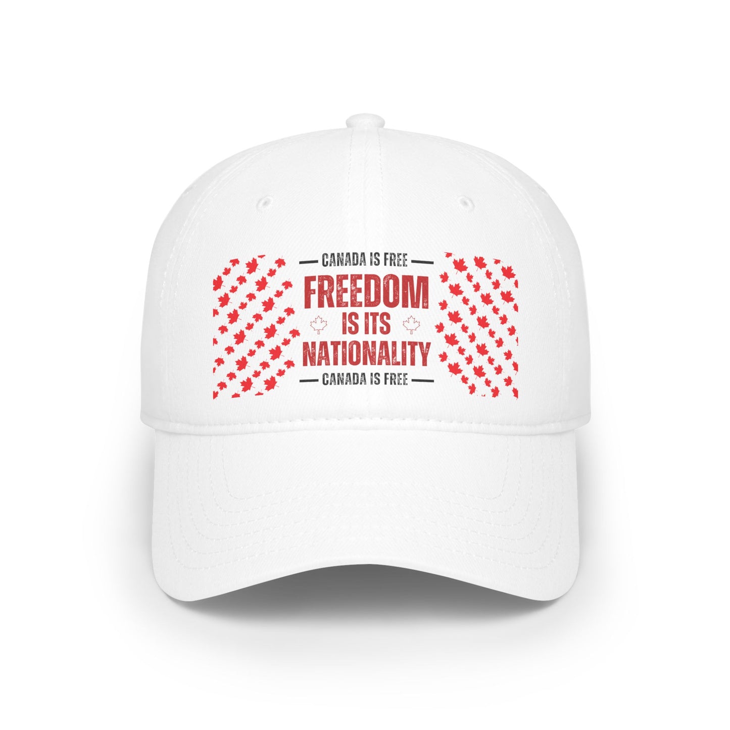 Canada is Free. Canada Freedom Low Profile Baseball Cap