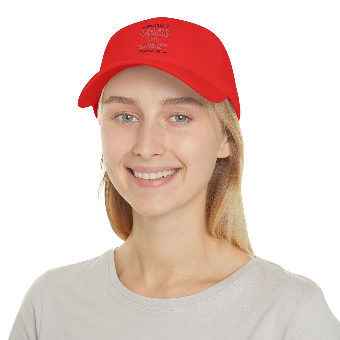 Canada is Free. Canada Freedom Low Profile Baseball Cap