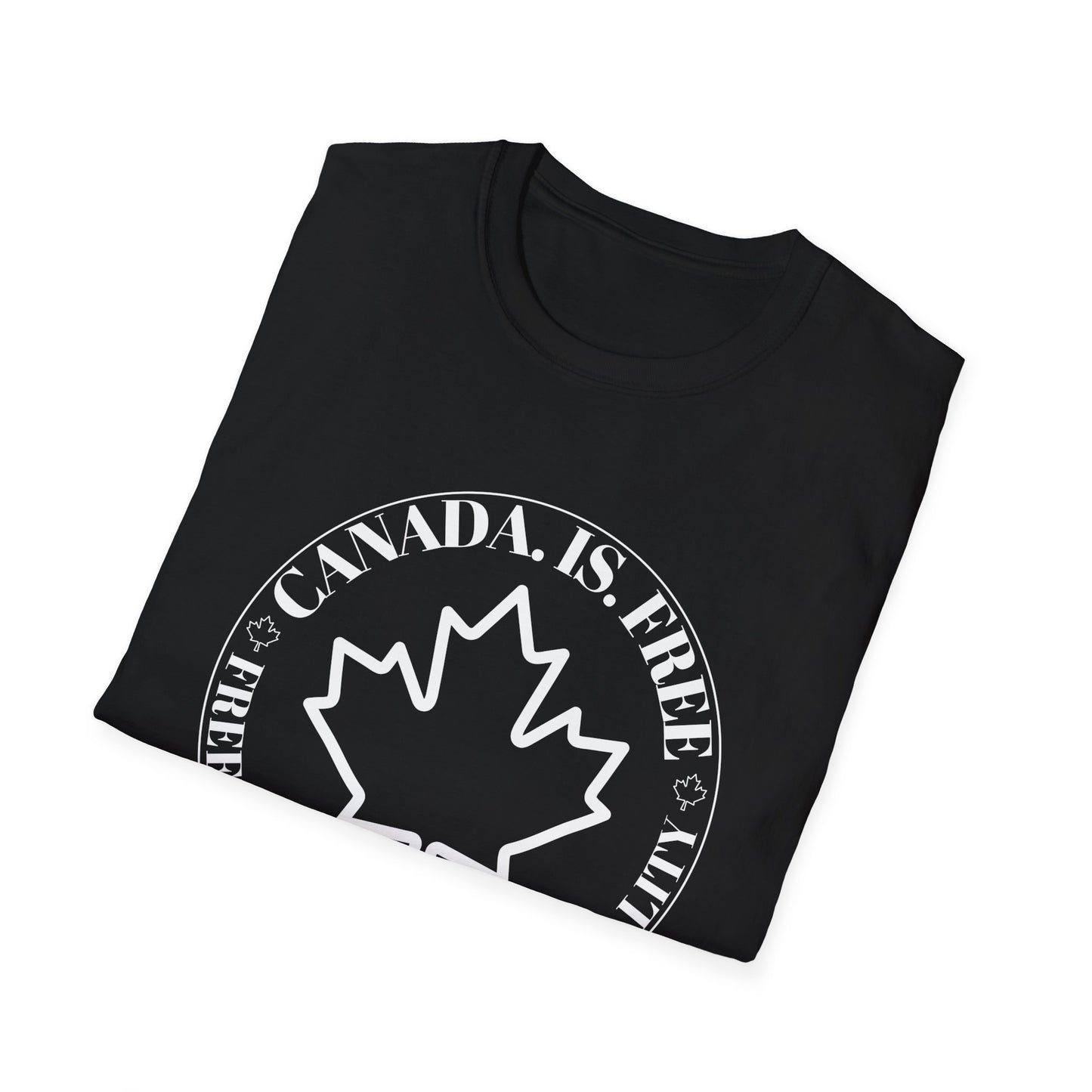 Freedom Is Its Nationality Unisex white letter T-Shirt - Canada Pride Tee