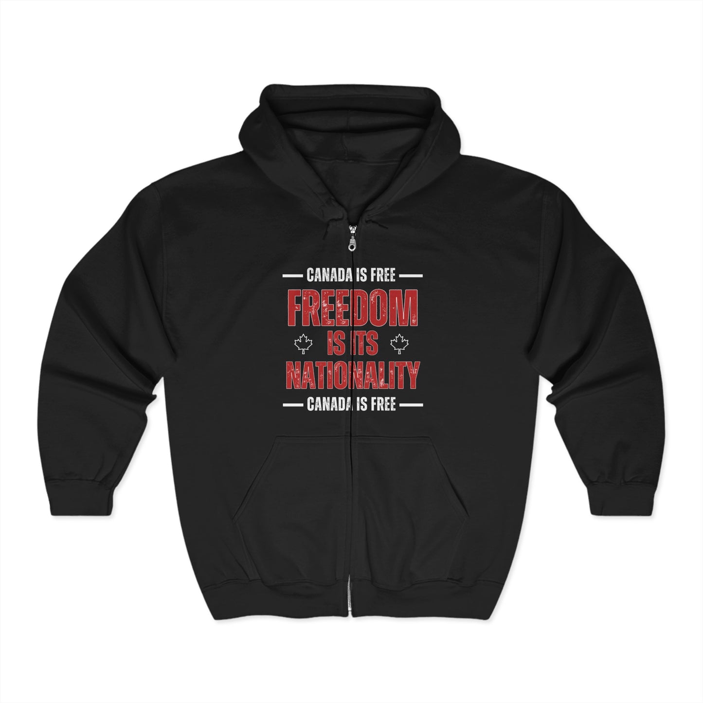 Canada Freedom Unisex Zip Hoodie - Celebrate Your Nationality