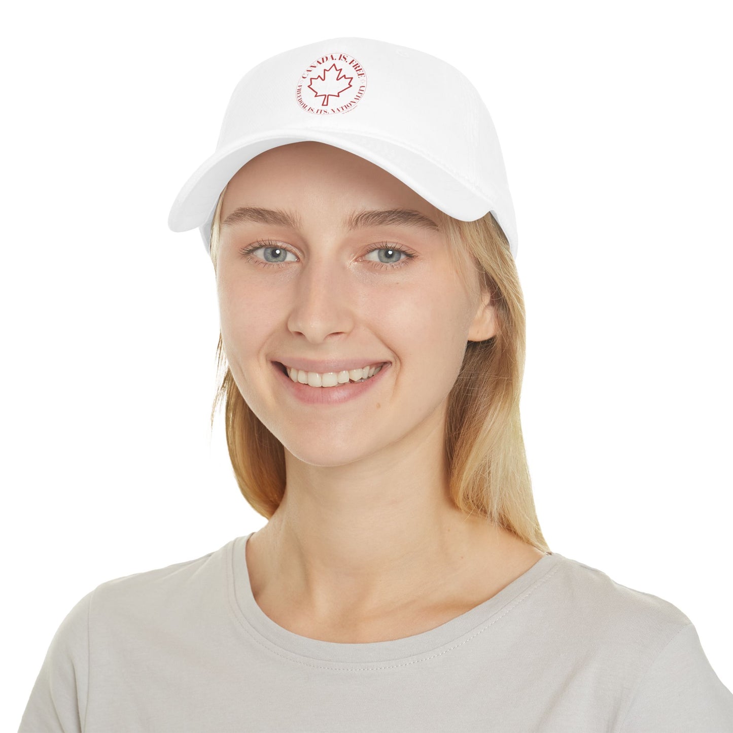 Canada is Free. Canada Freedom Low Profile Baseball Cap