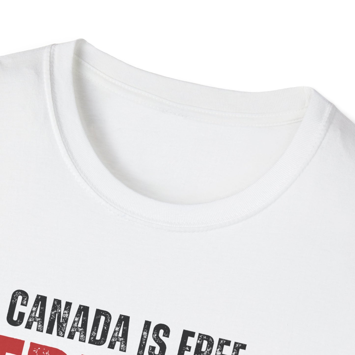 Canada is Free. Unisex black/red letter T-Shirt - Canada Pride Tee
