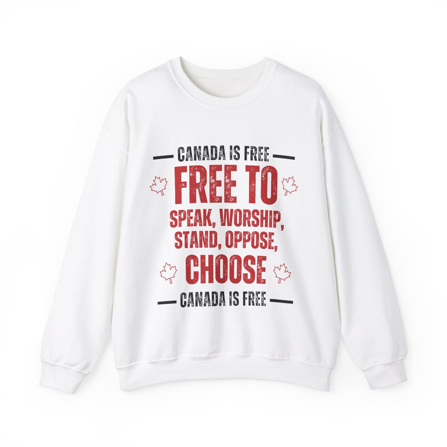 Canada Is Free to choose Crewneck Sweatshirt - Unisex Heavy Blend