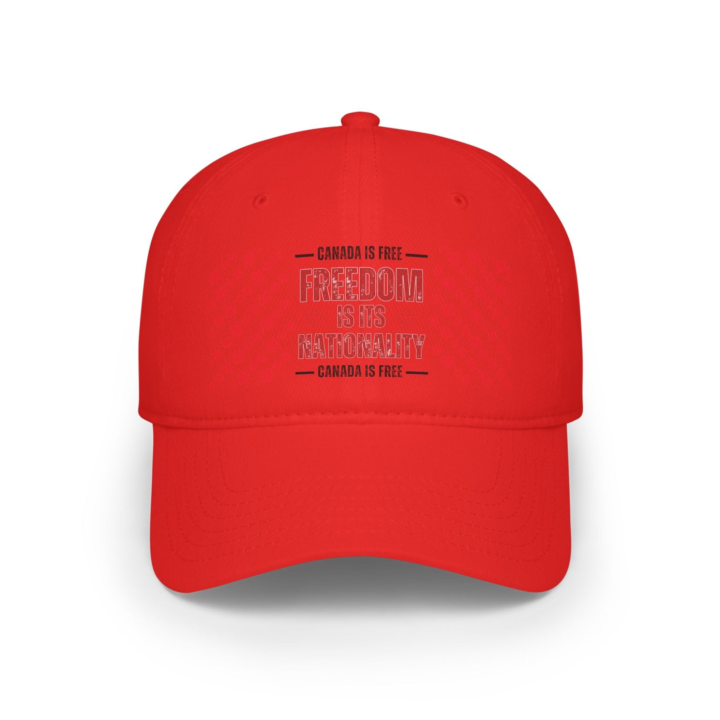 Canada is Free. Canada Freedom Low Profile Baseball Cap