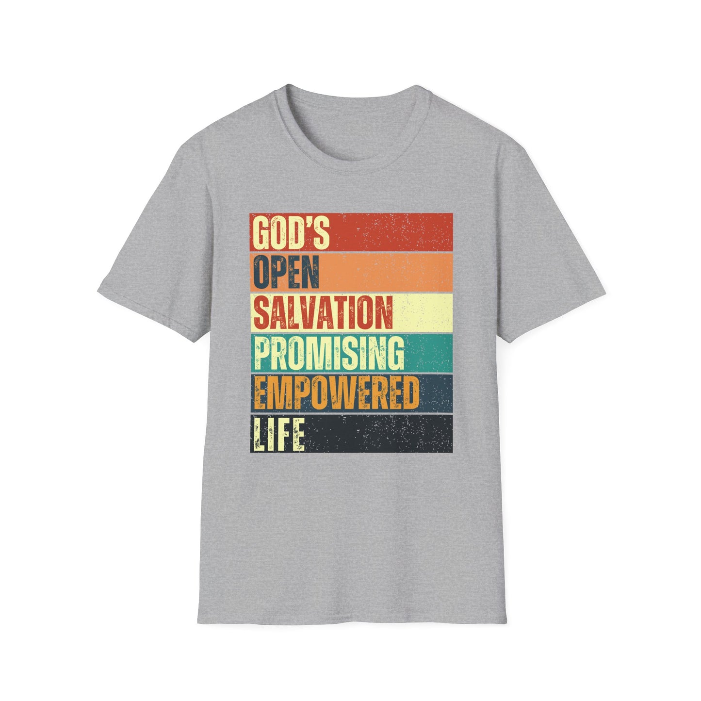 G.O.S.P.E.L. God's Open Salvation Promising Empowered Life Crewneck T-shirt