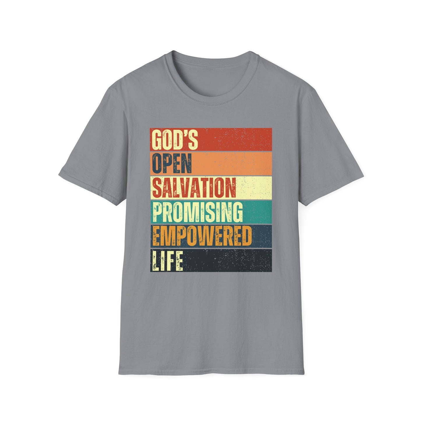 G.O.S.P.E.L. God's Open Salvation Promising Empowered Life Crewneck T-shirt