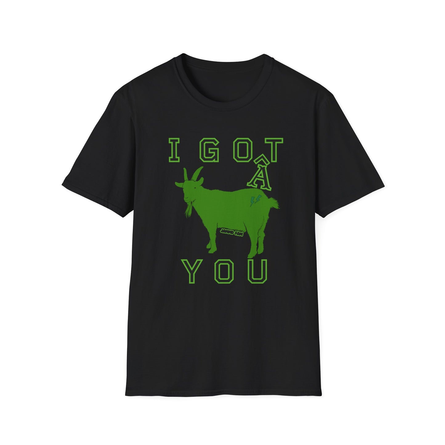 I Goat You Jammd Fam Homestead Crewneck T-shirt green goat