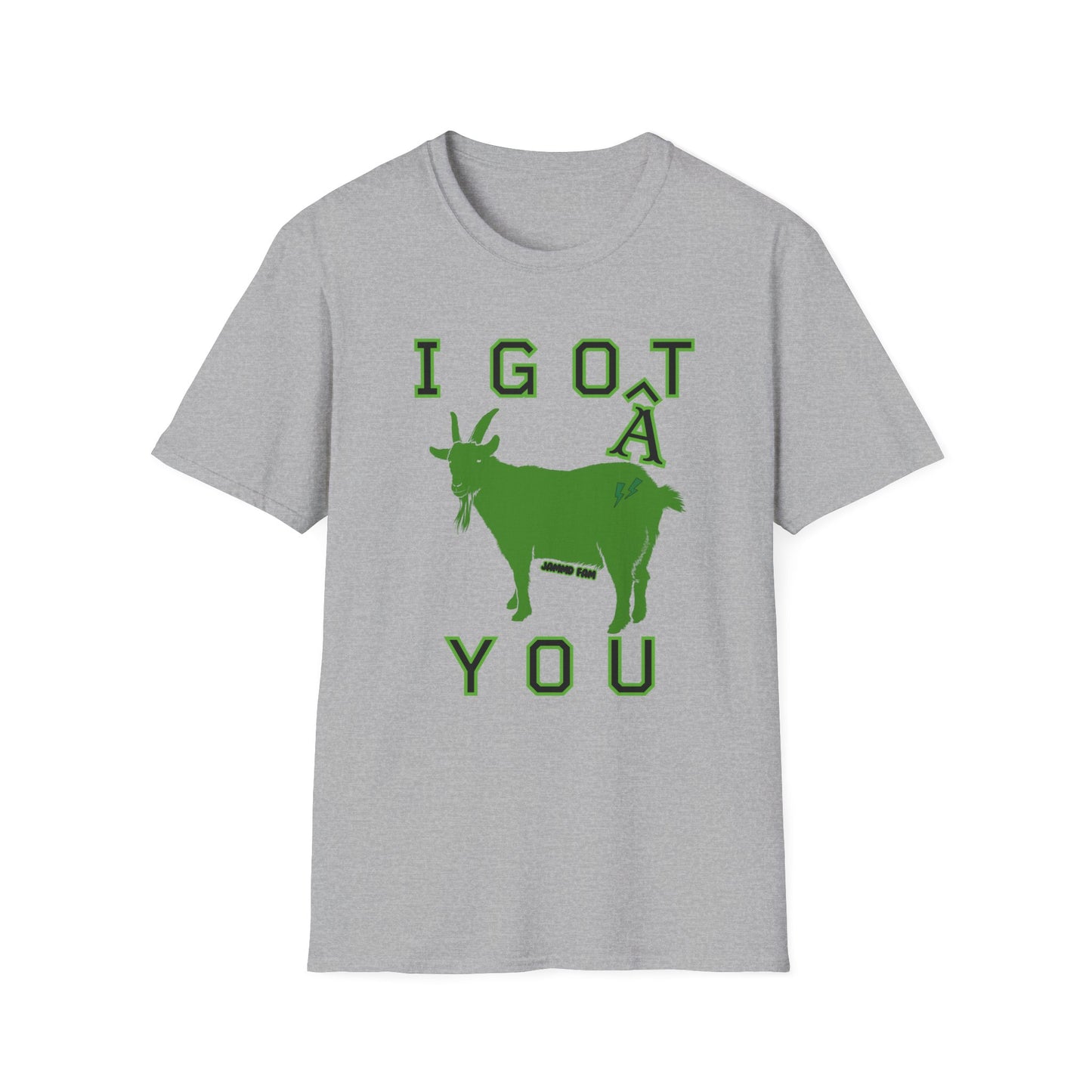 I Goat You Jammd Fam Homestead Crewneck T-shirt green goat