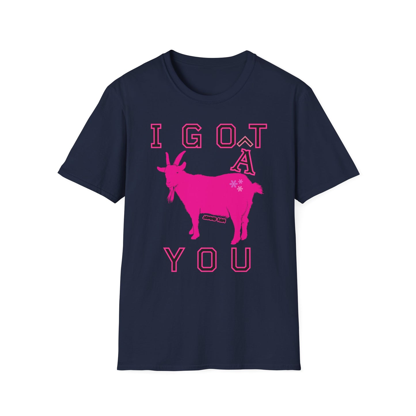 I Goat You JammdFam Homestead Crewneck T-shirt pink goat