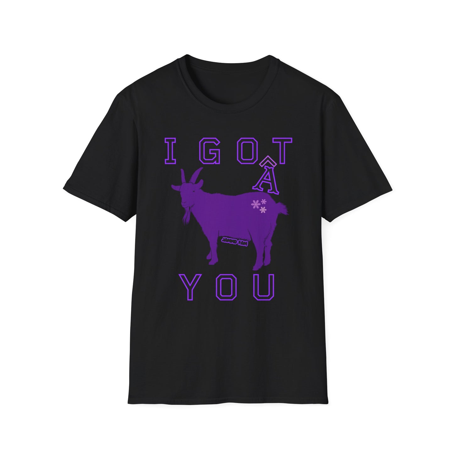 I Goat You Jammd Fam Homestead Crewneck T-shirt purple flowers