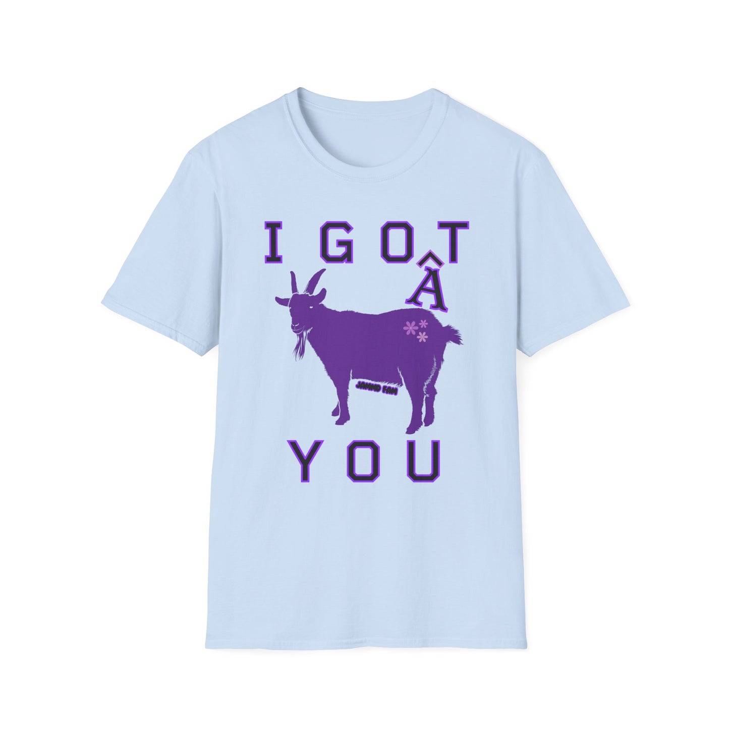 I Goat You Jammd Fam Homestead Crewneck T-shirt purple flowers