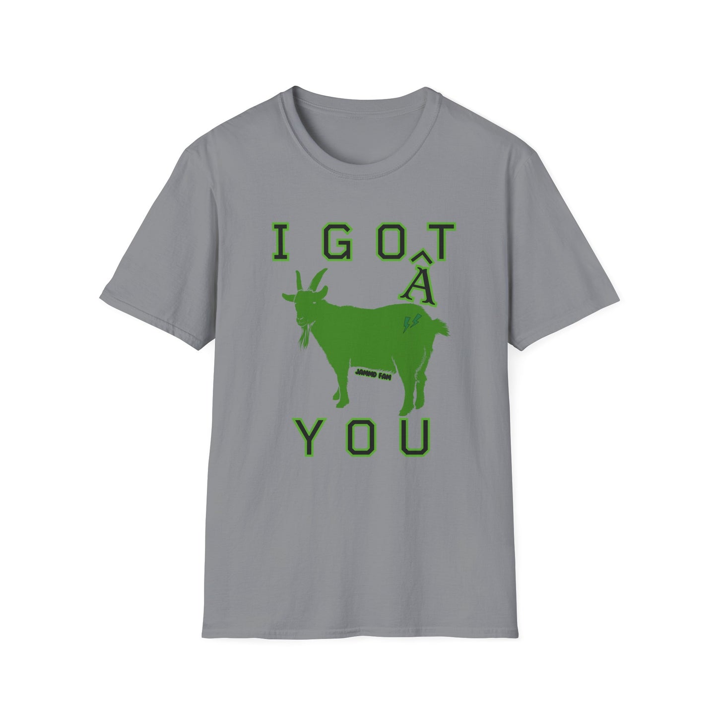 I Goat You Jammd Fam Homestead Crewneck T-shirt green goat