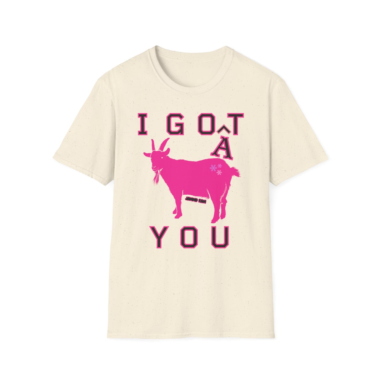 I Goat You JammdFam Homestead Crewneck T-shirt pink goat