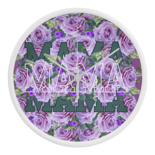 Wall Clock, the perfect gift for mother's day.  Mama wall clock
