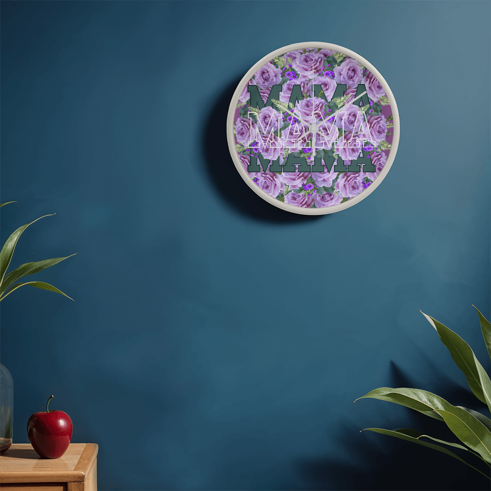 Wall Clock, the perfect gift for mother's day.  Mama wall clock