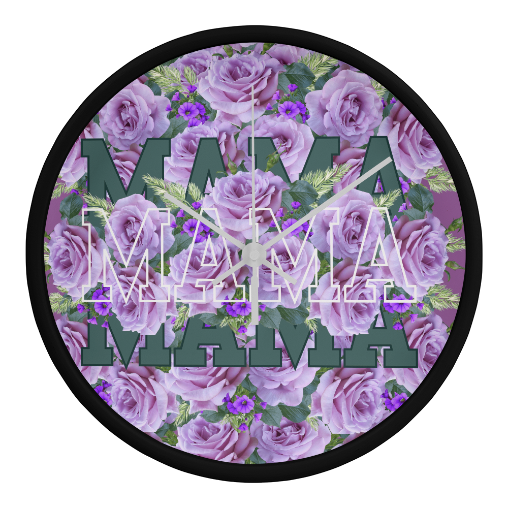 Wall Clock, the perfect gift for mother's day.  Mama wall clock