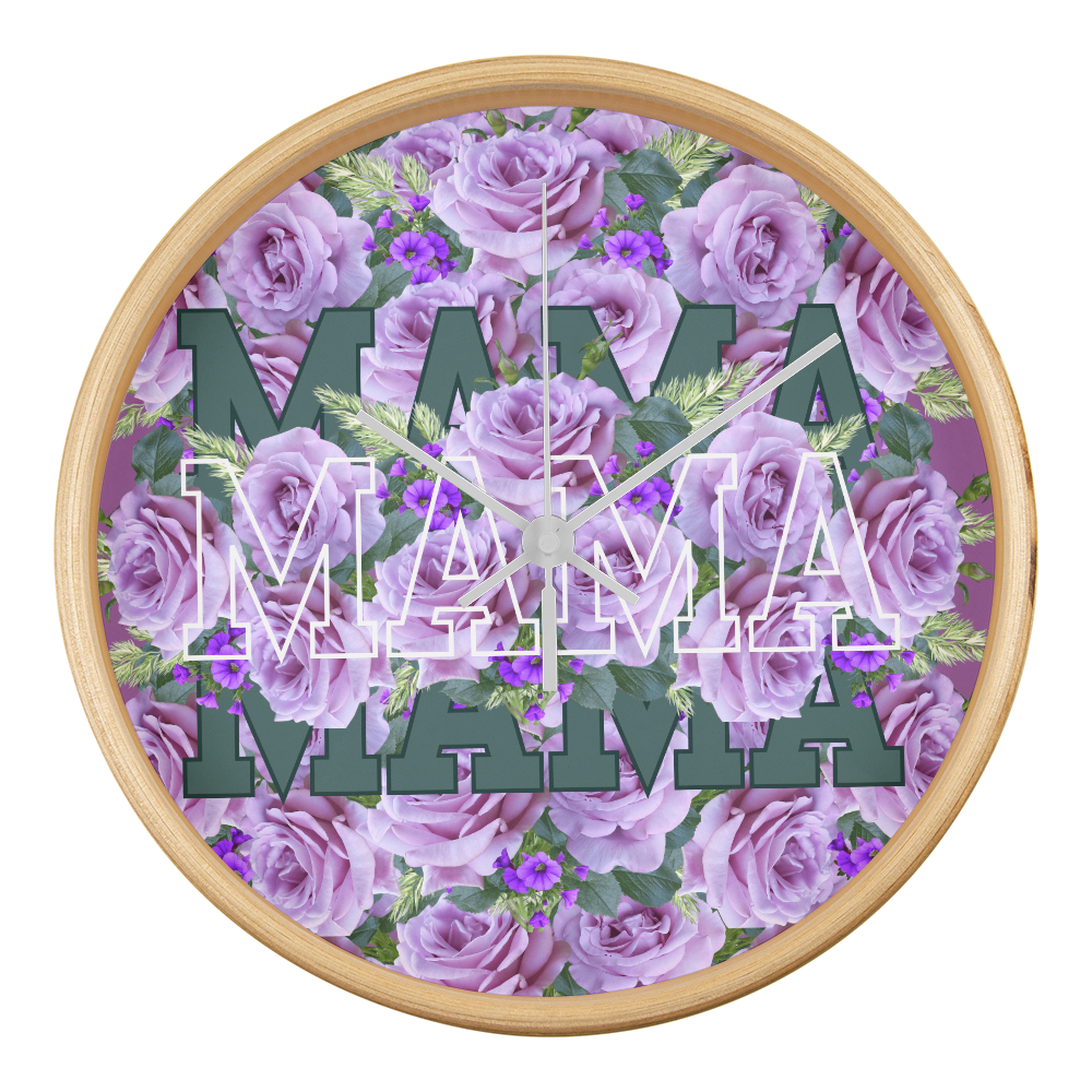Wall Clock, the perfect gift for mother's day.  Mama wall clock