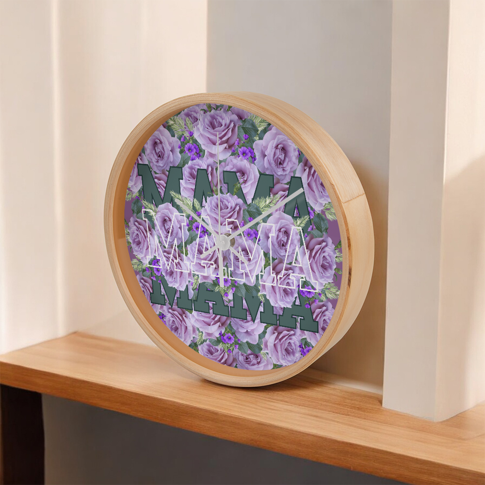 Wall Clock, the perfect gift for mother's day.  Mama wall clock