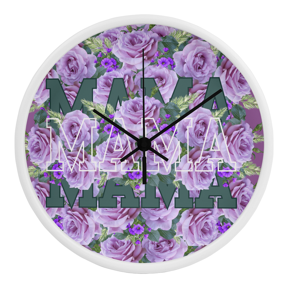Wall Clock, the perfect gift for mother's day.  Mama wall clock