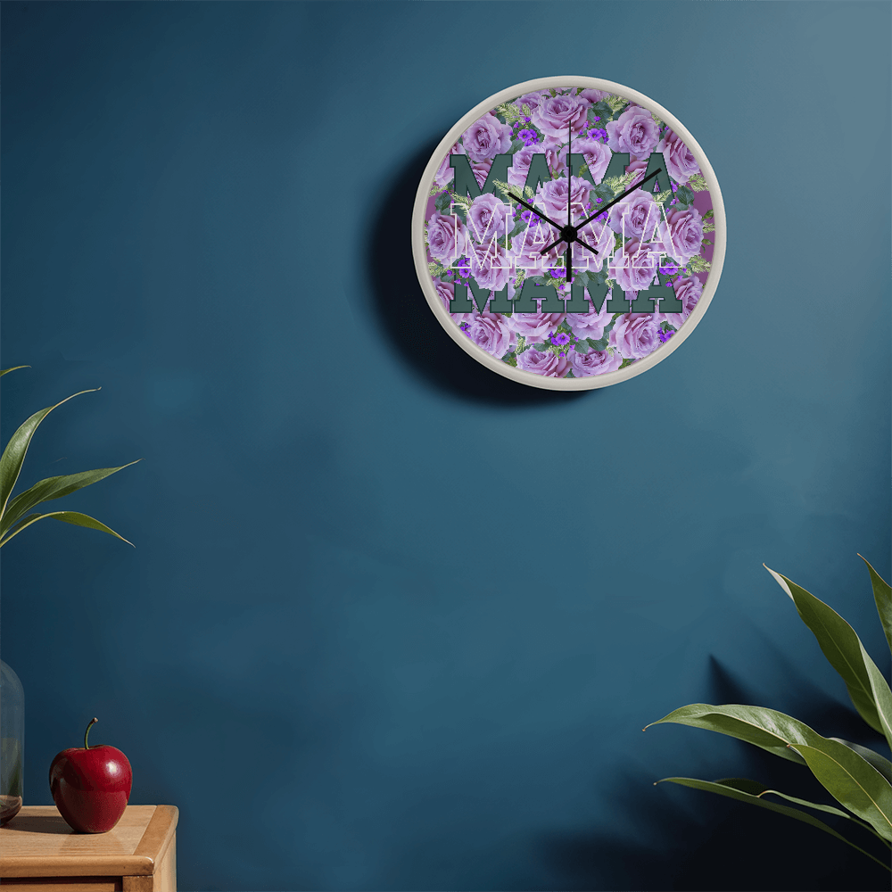 Wall Clock, the perfect gift for mother's day.  Mama wall clock
