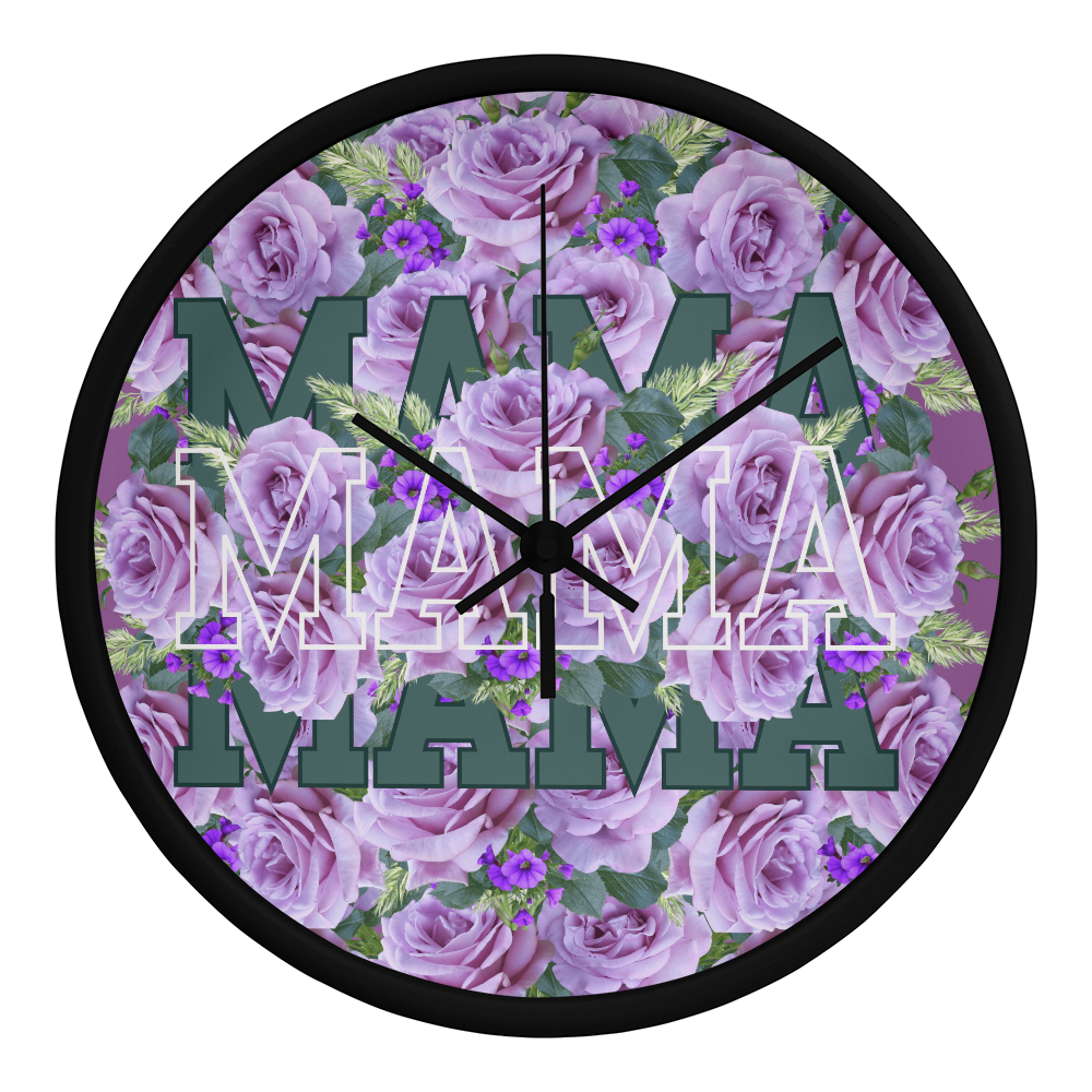 Wall Clock, the perfect gift for mother's day.  Mama wall clock