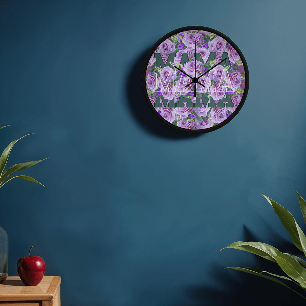 Wall Clock, the perfect gift for mother's day.  Mama wall clock